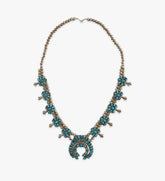Turquoise Cluster Squash Blossom
