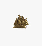 Vintage Tall Ships Brass Belt Buckle
