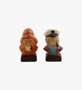 Vintage Small Old Salty & Captain Pepper Salt & Pepper Shakers