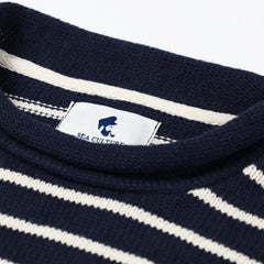 Chatham Roll Neck Sweater - Navy