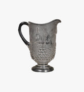 19th Century Admiral Dewey Commemorative Clear Glass Pitcher by Beatty- Brady Glass