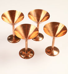 Item 014 : Vintage Set of Copper Martini Glasses