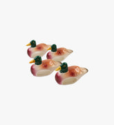 Bone China Set of 4 Duck Napkin Holders