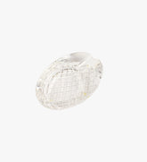 Glass Ashtray with Diamond Pattern