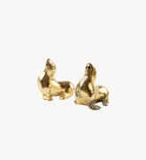 VIntage Gold Seal Salt & Pepper Shakers