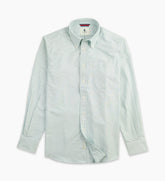 Men’s Coastal Oxford Button Down Shirt - Green Stripe