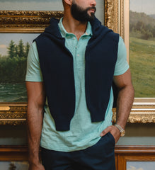 Hemingway Polo in Ocean Breeze