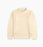 Newport Roll Neck Sweater in Cream