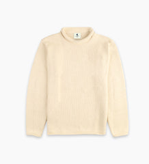 Newport Roll Neck Sweater in Cream