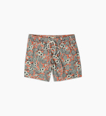Riviera Swim Trunk - Orange Floral