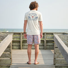 Riviera Swim Trunk - Orange Floral