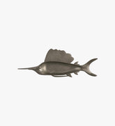 Vintage Pewter Sailfish Trinket Dish
