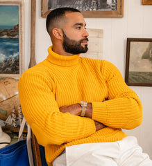 Seaport Turtleneck Sweater - Goldenrod