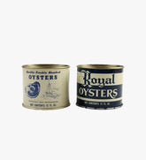 Vintage Set of 2 Oyster Tins