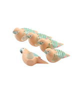 Item #27 Set of 5 Parrot Wood Hand Painted Napkin Holders