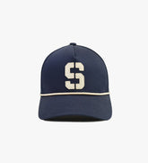 Felt "S" Mesh Trucker Hat - Navy