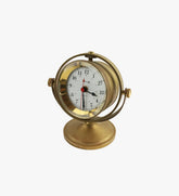 Antique Maritime Gimbaled Desk Clock