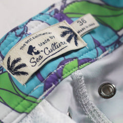 White Cap Boardshort - Green Floral