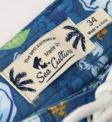 White Cap Board Short - Navy Floral