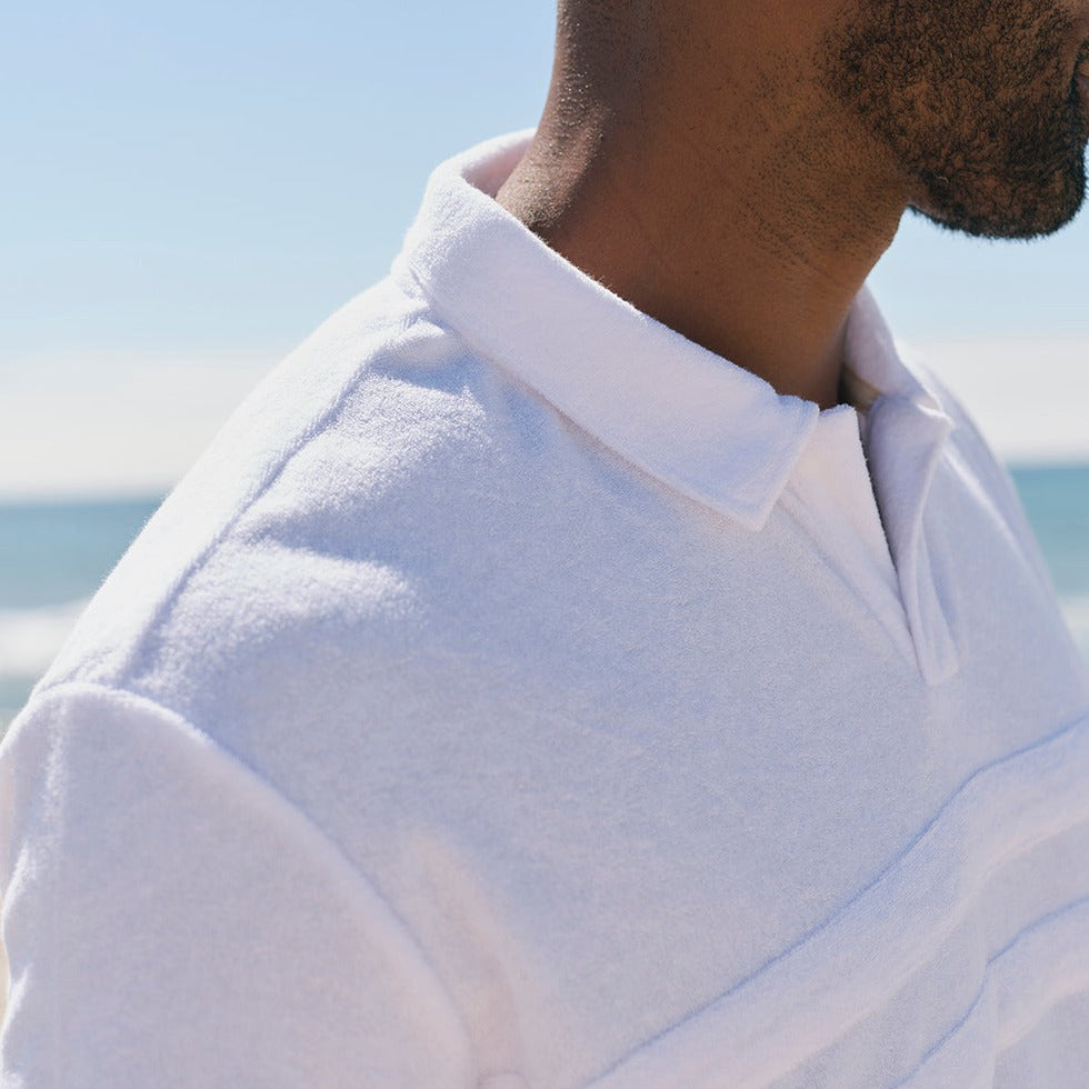 Resort Terry Polo White – SEA CULTURE