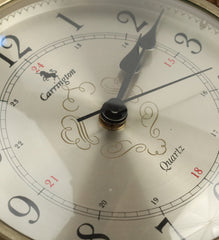 Large Vintage Ships Wheel Quartz Clock