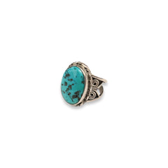 Item #131 Turquoise Ring in Sterling Silver - Size 9