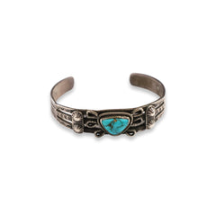 Item #128 Vintage Navajo Turquoise in Sterling Silver