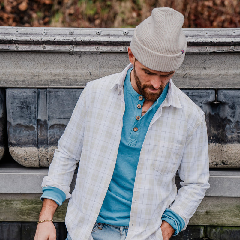 Model in Sea Culture Marin Button Down