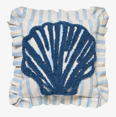 Coastal Shell Tufted Hook Pillow