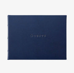 Leather Guest Book - Navy