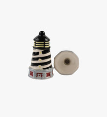 Vintage Lighthouse Salt & Pepper Shaker Stripe