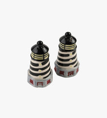 Vintage Lighthouse Salt & Pepper Shaker Stripe