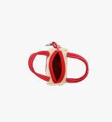 Mini Duffle Bag Keychain - Red