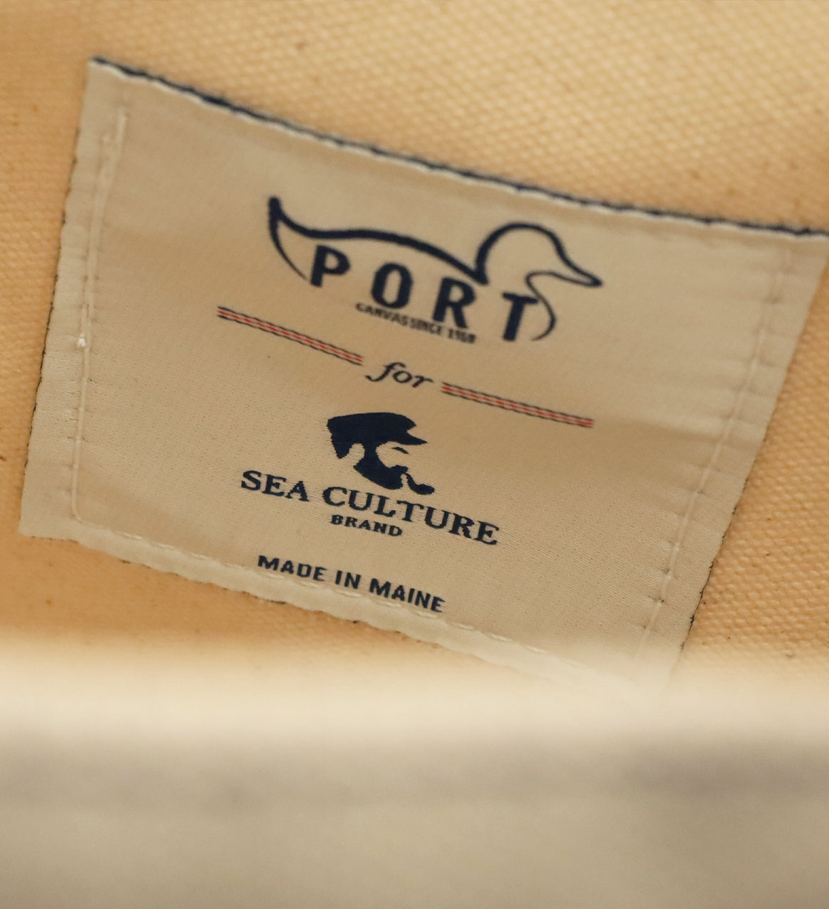 Day Tote - Navy and Natural