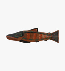 Vintage Cast Simulated Wood Fish- Pacific Northwest Works by Stan Wamiss