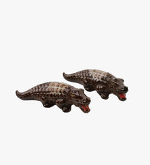 Vintage Alligator Salt & Pepper Shakers