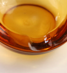 Item #20 Amber Glass Ashtray