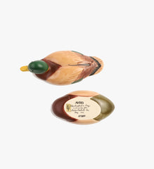 Vintage 1978 Avon Ceramic Mallard Duck Covered Trinket Dish