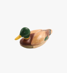 Vintage 1978 Avon Ceramic Mallard Duck Covered Trinket Dish