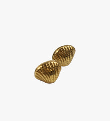 Vintage Solid Brass Sea Shell Card Holders