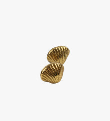 Vintage Solid Brass Sea Shell Card Holders