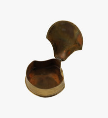Vintage Brass Clam Shell Trinket Box