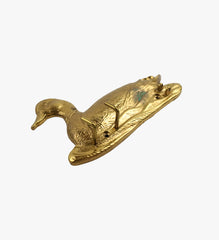 Vintage Brass Duck Key Holder