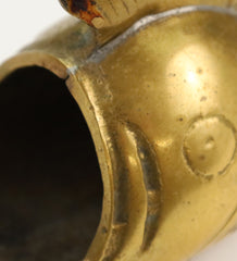 Item #85 Small Fish Solid Brass Ashtray