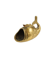 Item #85 Small Fish Solid Brass Ashtray