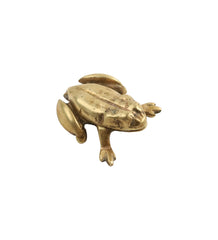 Item #132 Brass Frog Ashtray