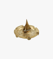 Vintage Solid Brass Sail Boat Ashtray