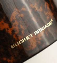 Item #79 Bucket Brigade Brown Lucite Ice Bucket