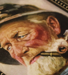 Old Fisherman Framed Wall Art Print