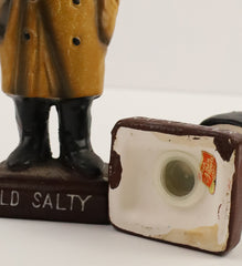 Vintage Old Salty and Captain Pepper Salt & Pepper Shakers Set 3